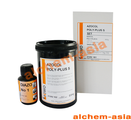 Keo chụp bản KIWO AZOCOL POLY PLUS S 900g – EMULSION DUAL-CURE cho mực UV & dung môi