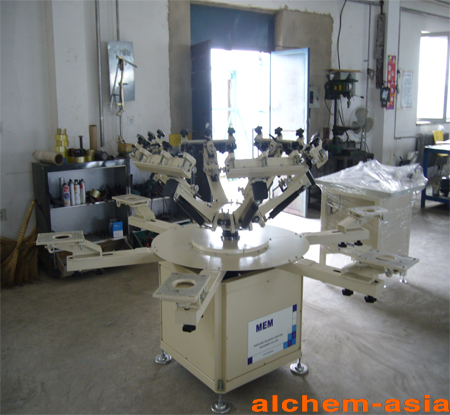 MÁY IN LỤA BẰNG TAY 6 ĐẦU